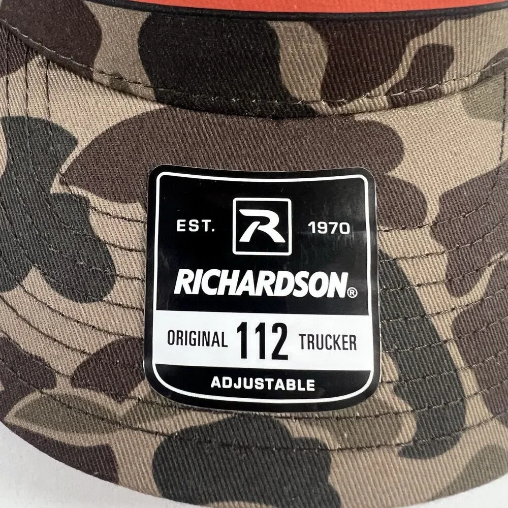 NOS Nitrous Oxide Systems Richardson 112PFP Camo Trucker Hat ADJ Snapback